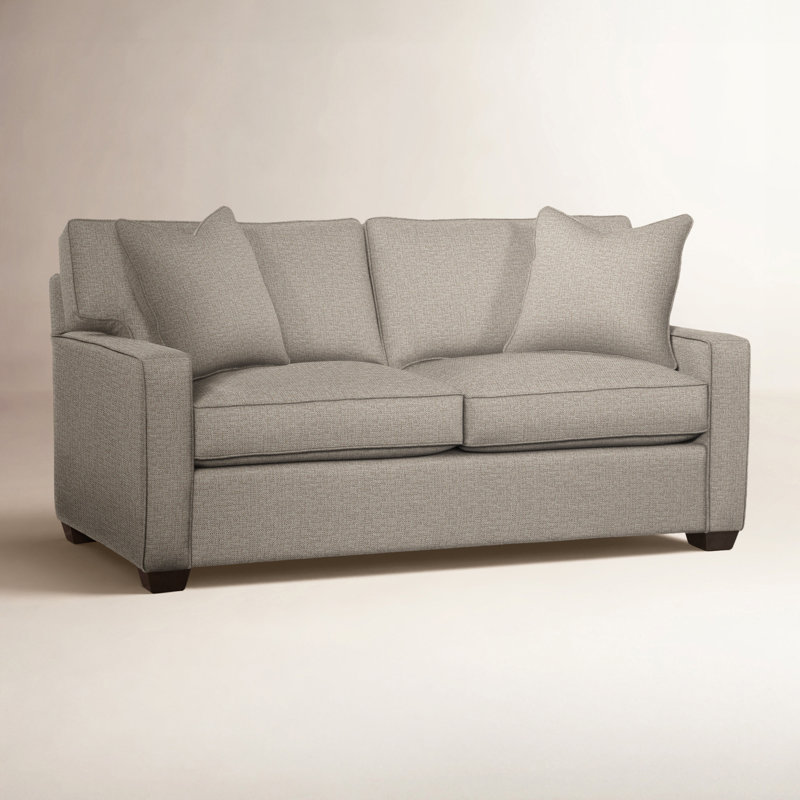 Canapé Ellora, Rayures cari ‑ 0210-31, Blanc givré