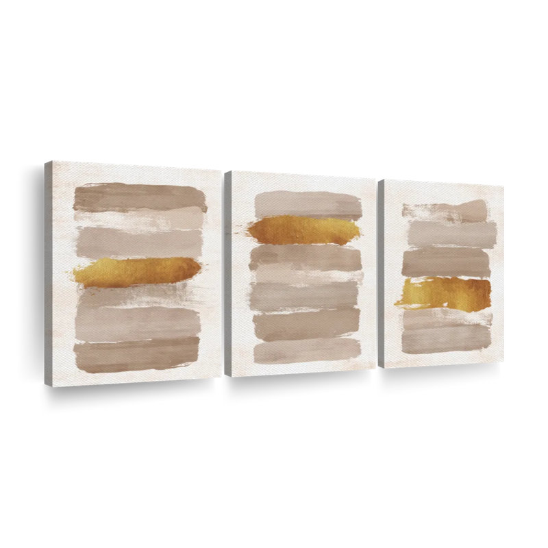 «Neutral Abstract», reproduction sur toile, H 80 po x l 39 po x P 1,25 po