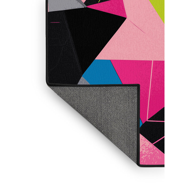 Synth Glow Rug, Square 7'