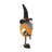Fabric Standing Gnome With Gnome & Holding Banner Set of 2 6.3" x 4.3" x 16" Orange/Black