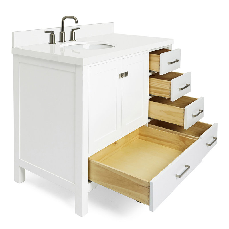 Ensemble de meuble-lavabo simple 43 po Cambridge, Blanc