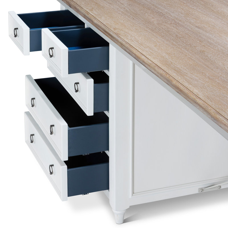 Studio Partners Desk, Whitewash, Whitewash