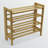 Ibbine Natural 4-Tier Stackable Shoe Rack