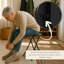 Tabouret pliant sans dossier 24 po Lavish Home avec capacité de 225 lb (ensemble de 4, noir)-916327841-850238674