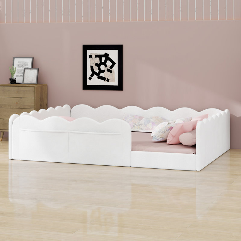 Lit tapissier tendance pour appartements urbains, Blanc