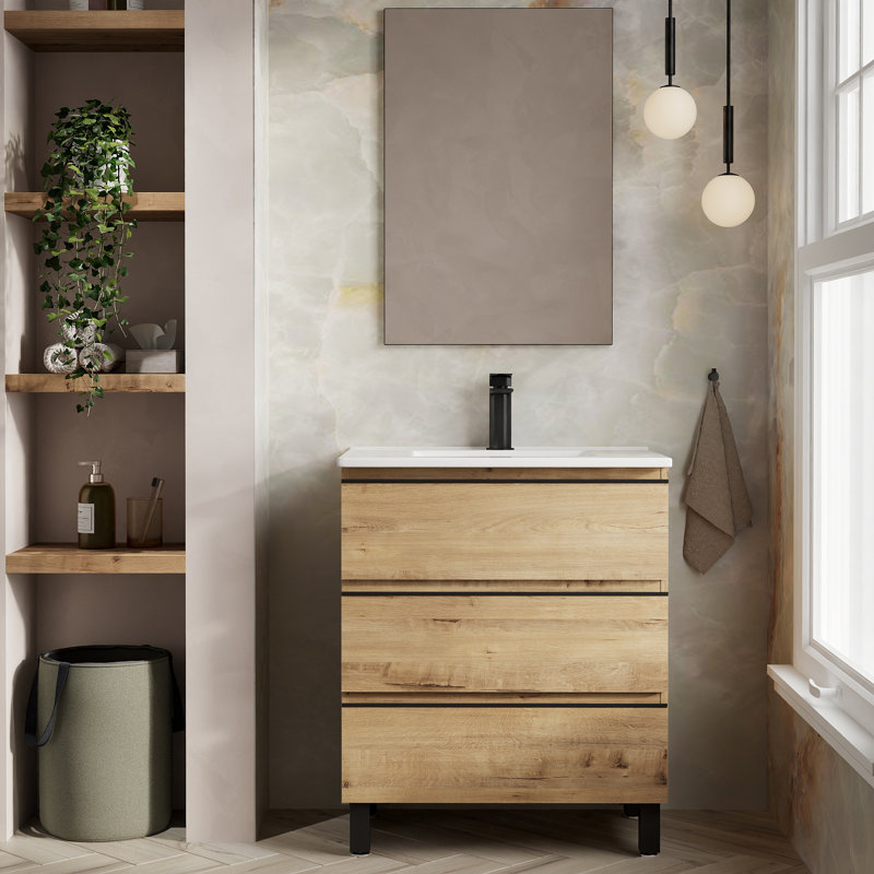 Bernestine 1mm Single Bathroom Vanity with Basin