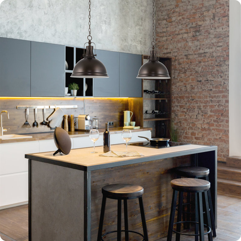 Felio 1 - Light Shaded Pendant, Oil Rubbed Bronze