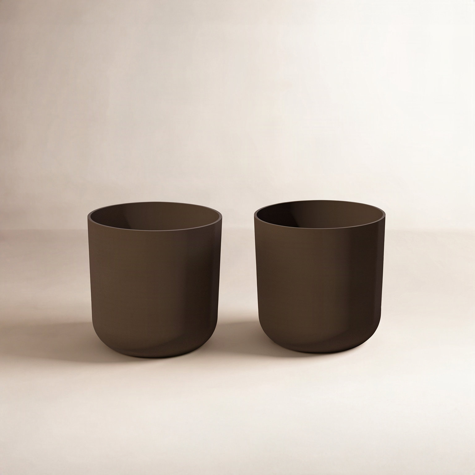 Veradek Mason Series Kona Planter, 19.75" H x 18.5" W x 18.5" D, Espresso, 2