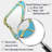 Blossoming Golden Moon II - Religious Landscape 3D Shapes Irregular Traditional Large Wall Mirror