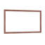 Miroir de salle de bain rectangulaire surdimensionné de 60 po x 36 po avec cadre jaune et corail-537305844-537305845