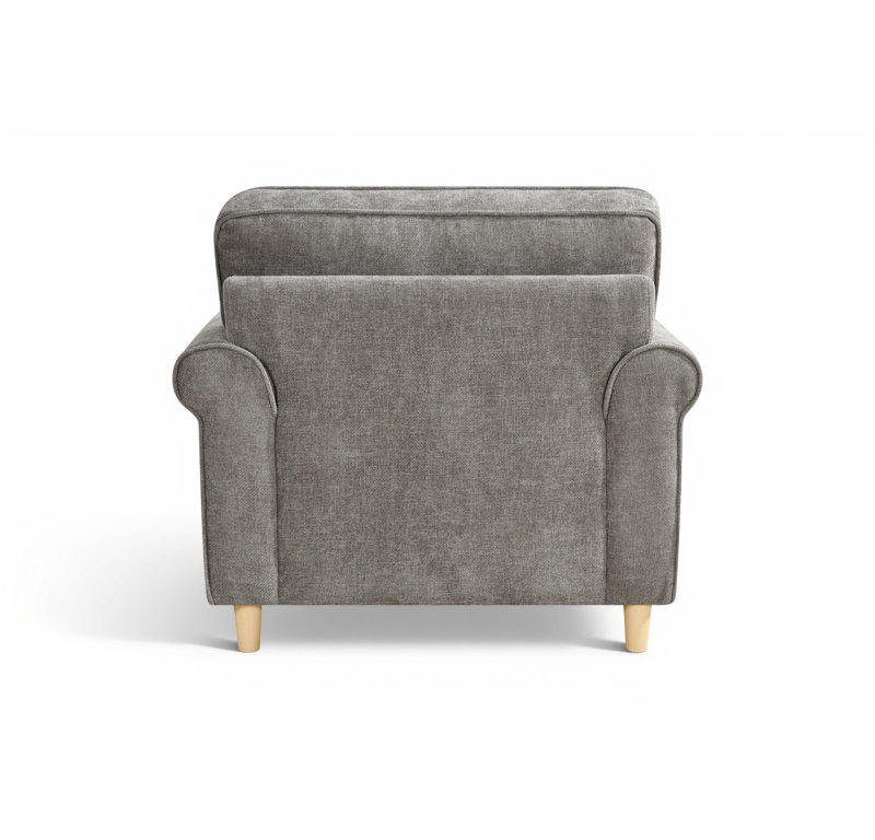 Alexxes Upholstered Chenille Armchair, Grey