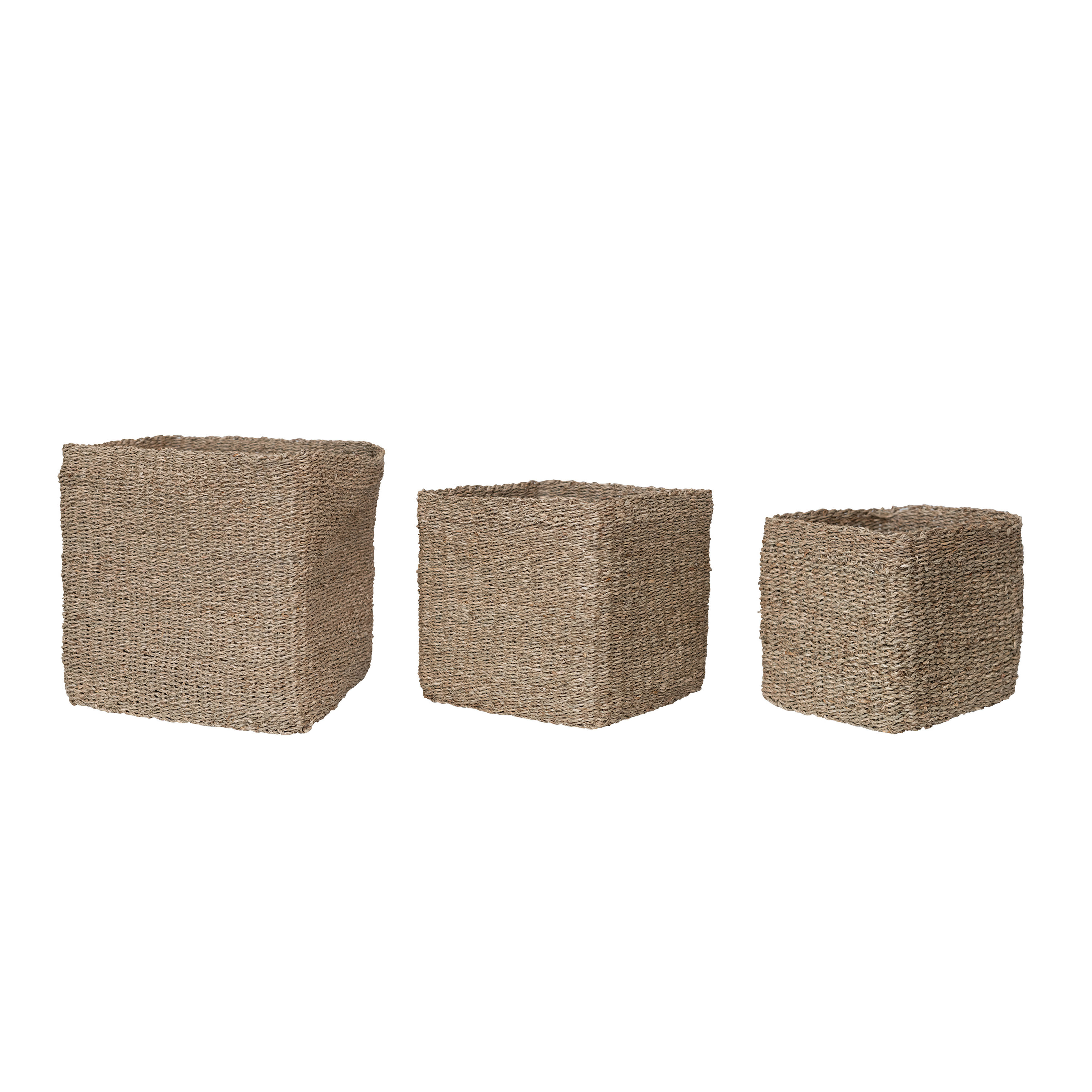 Birch Lane™ Naylor 3 Piece Seagrass Basket Set Wayfair