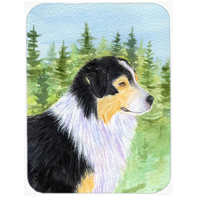 Australian Shepherd Glass Cutting Board