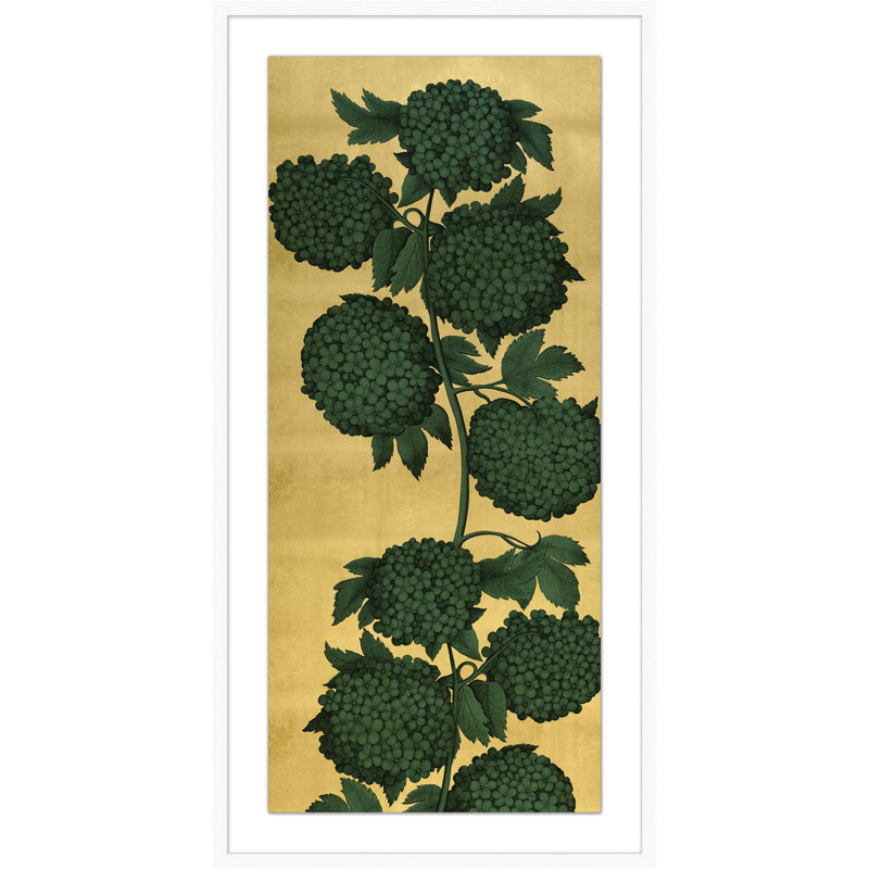 Gilded Floral Panel 2 Print by Lillian August