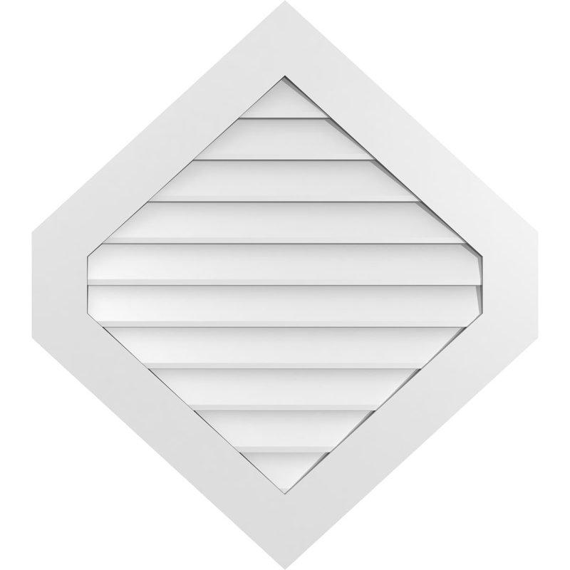 Ventilé vertical à pignon vertical 11/12 po, H 1 po x l 32 po x L 36 po
