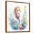 Toile avec cadre flottant brun