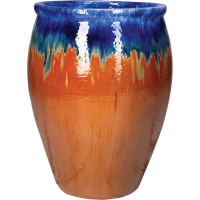 14 In. Medium Vase - Iris Red Copper