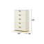 Modern Style 5-Drawer Chest Made With Open Top Mirror