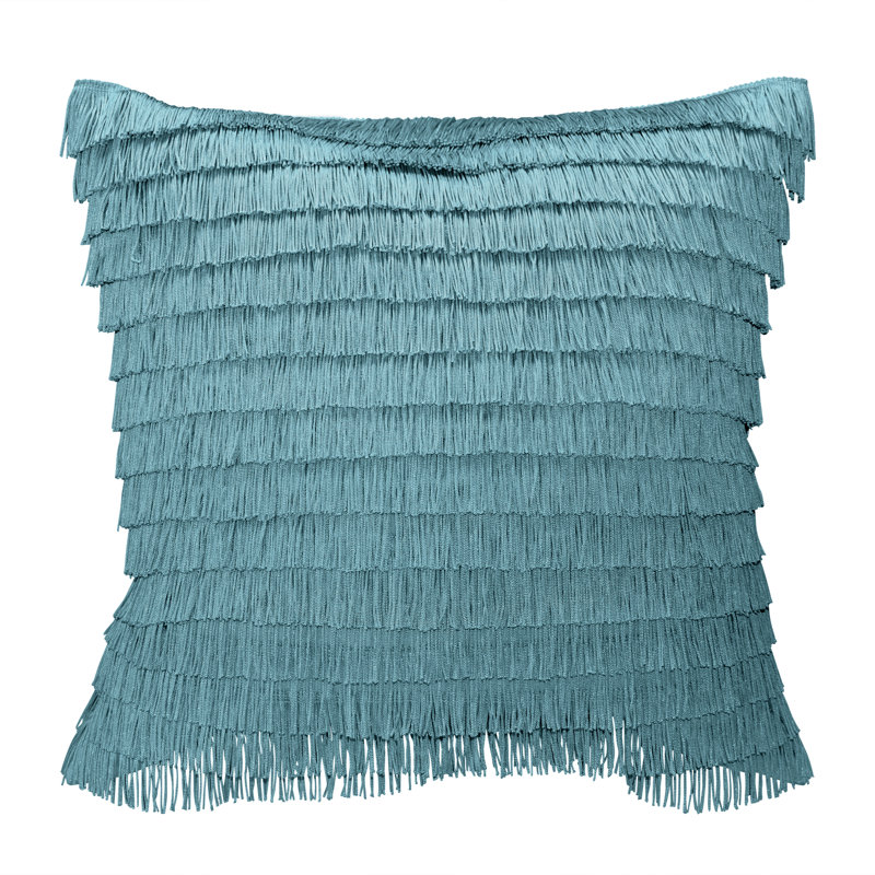  Coussin Feathers, Bleu sarcelle
