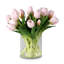 Silk Tulip Arrangement In Vase-198773888-198773903