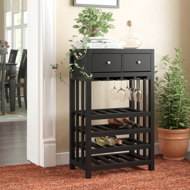 Debrango 23'' Wine Bar, Black