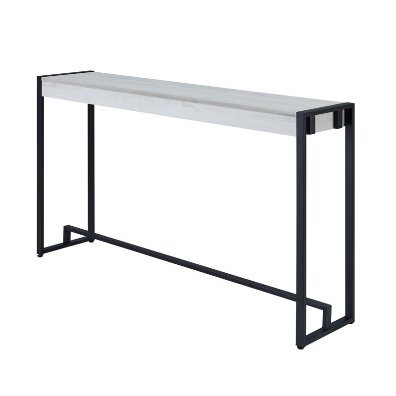 Console Danille, Noir / Blanc délavé