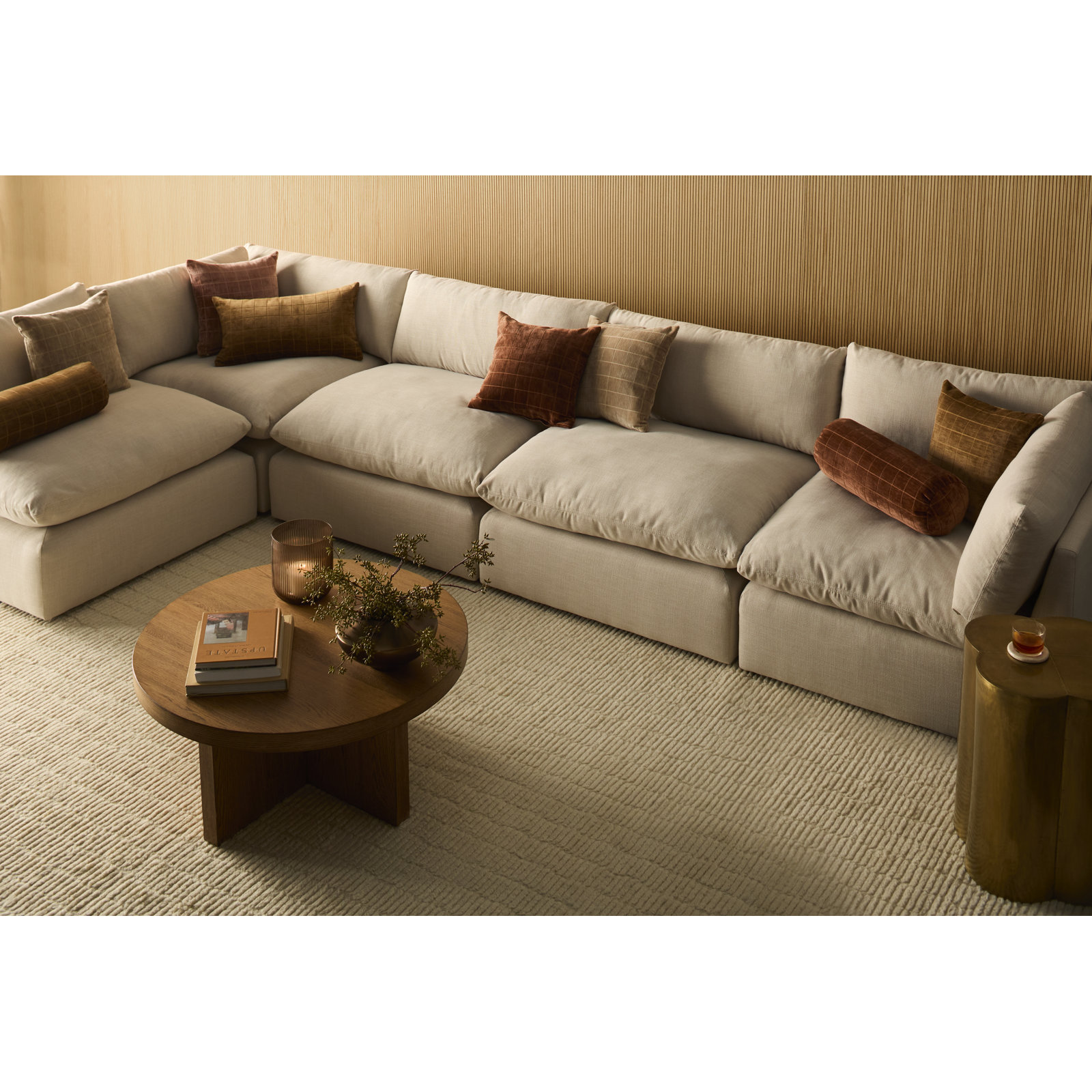 Debra Ivory Hand-Tufted Wool Rug, Rectangle 7'9" x 9'9"