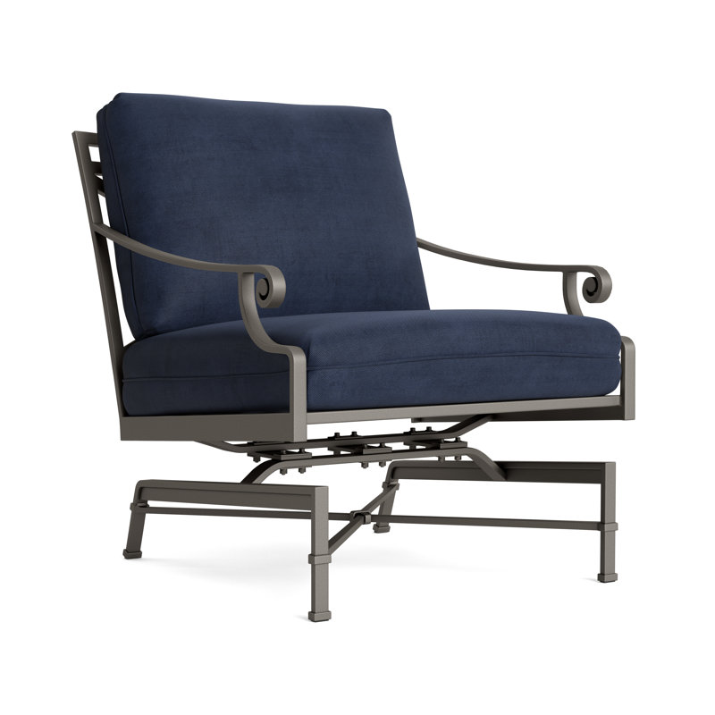Venetian Outdoor Lounge Chair, Mica, Fusion Neptune