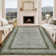 Mcquay Machine Washable Rug Non-Shedding Rug for Living Room Bordered Design Modern Rug Soft Fluffy Pile Throw Rug Indoor Carpet Ultra-Thin Floor Cover for Bedroom Hallway Dining Room Kitchen Office Playroom