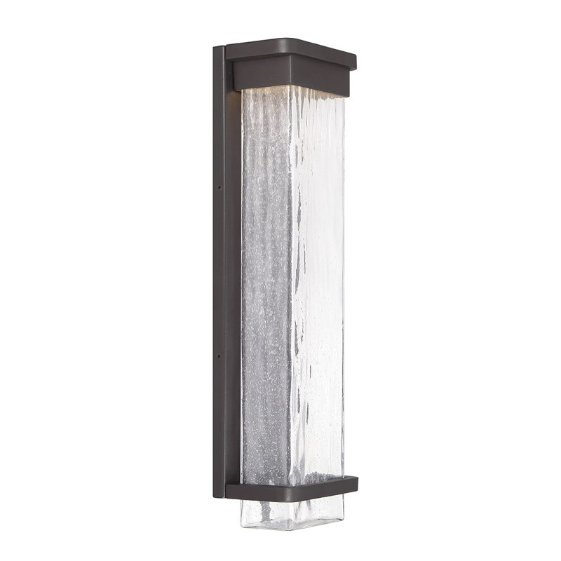 Vitrine LED Outdoor Flush Mount, Bronze, 16" H x 6.5" W x 4" D