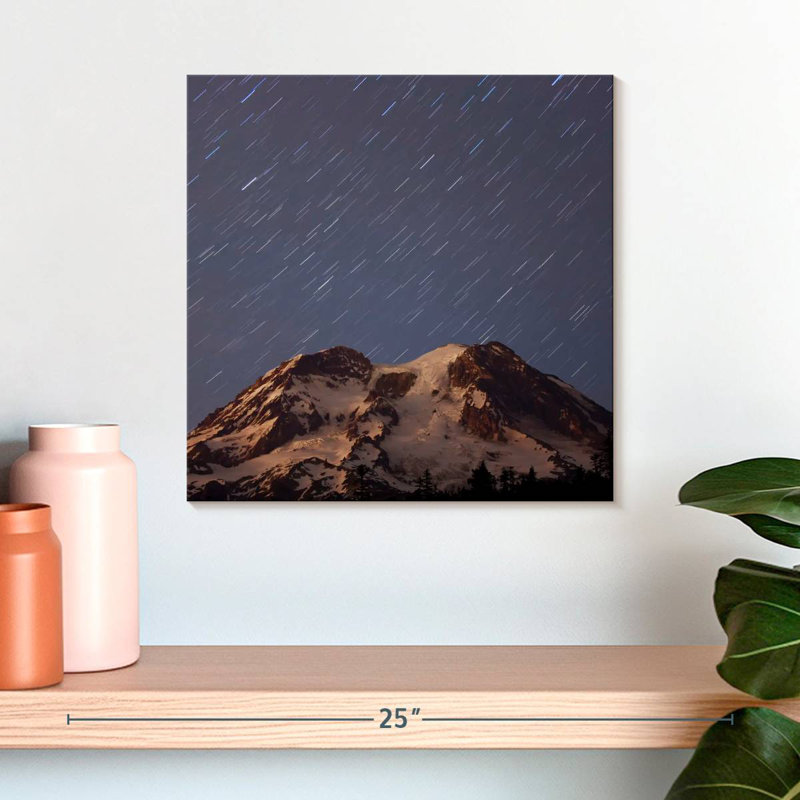 Traînées d'étoiles Alvord Mount Rainier, H 16 po x l 16 po