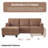 104.3" Cloud Sectional Couch With L-Shape Chaise,Modern Modular Sofa With Deep Seat, Upholstered Couches For Living Room Bedroom,No Assembly Required, (Plush Corduroy Fabric)-1373425687