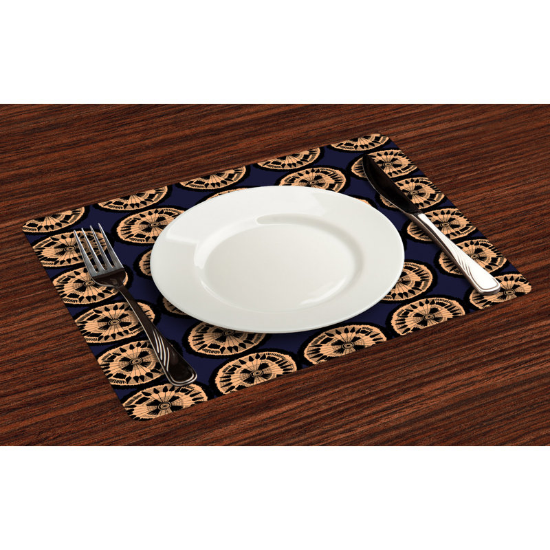 Polyester Geometric Rectangle Placemat