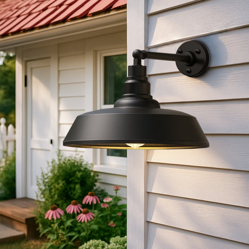 Luminaire de grange d'extérieur, H 13,7 po x l 21 po x P 28 po