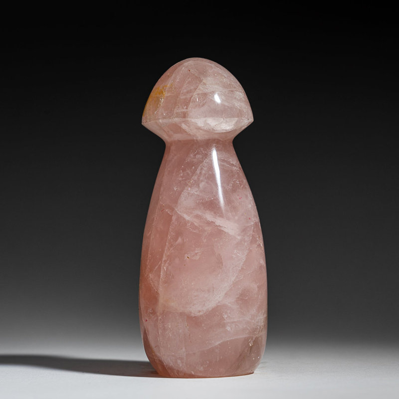 Véritable champ de cristal Reiki en quartz rose poli (0,9 lb)