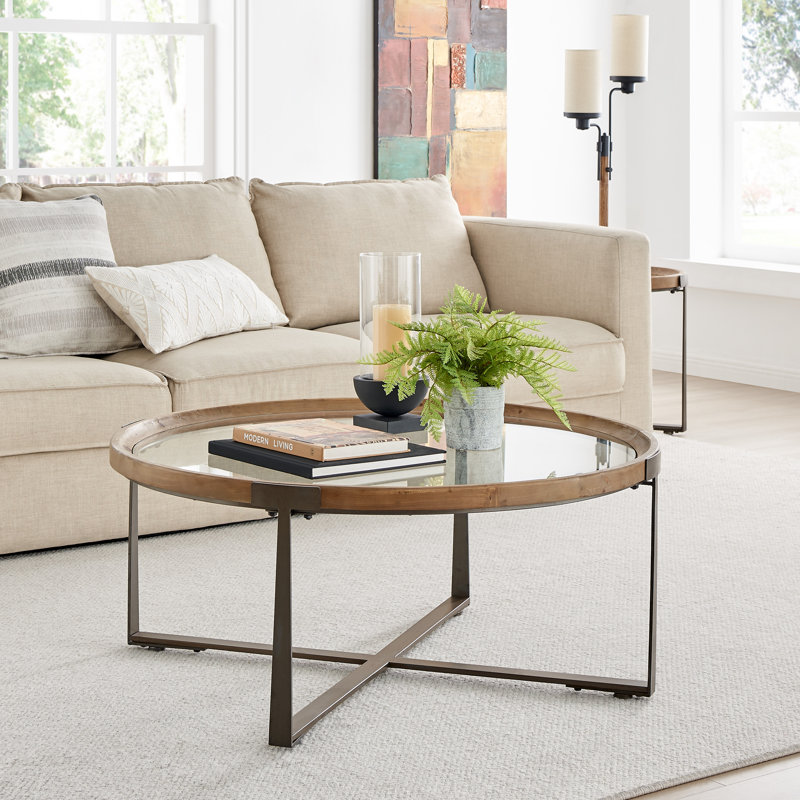 Aeriel Cross Legs Coffee Table