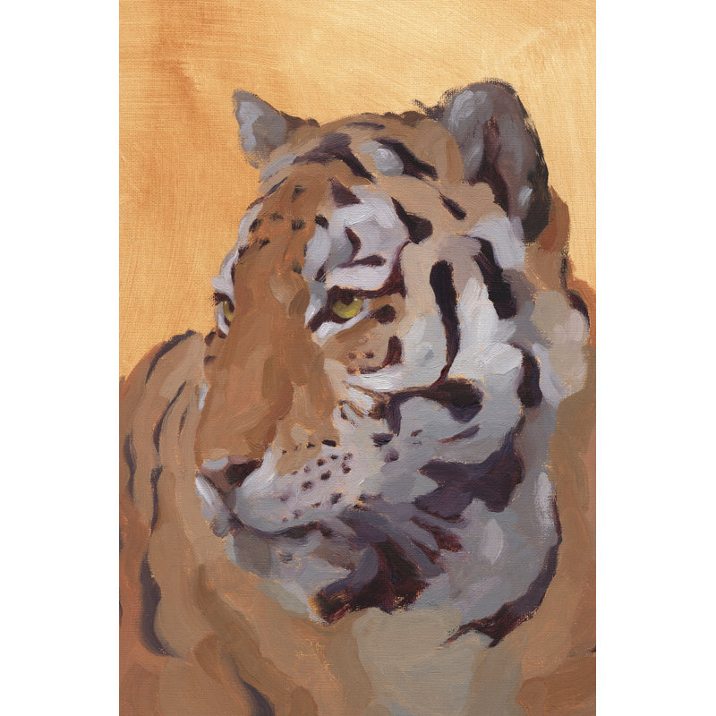 Lord of the Jungle II by Jacob Green - Painting, 46cm H x 30cm W, Black Floater Framed