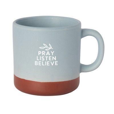 Tasse de designer Pray Hear Believe - Contient 14 oz