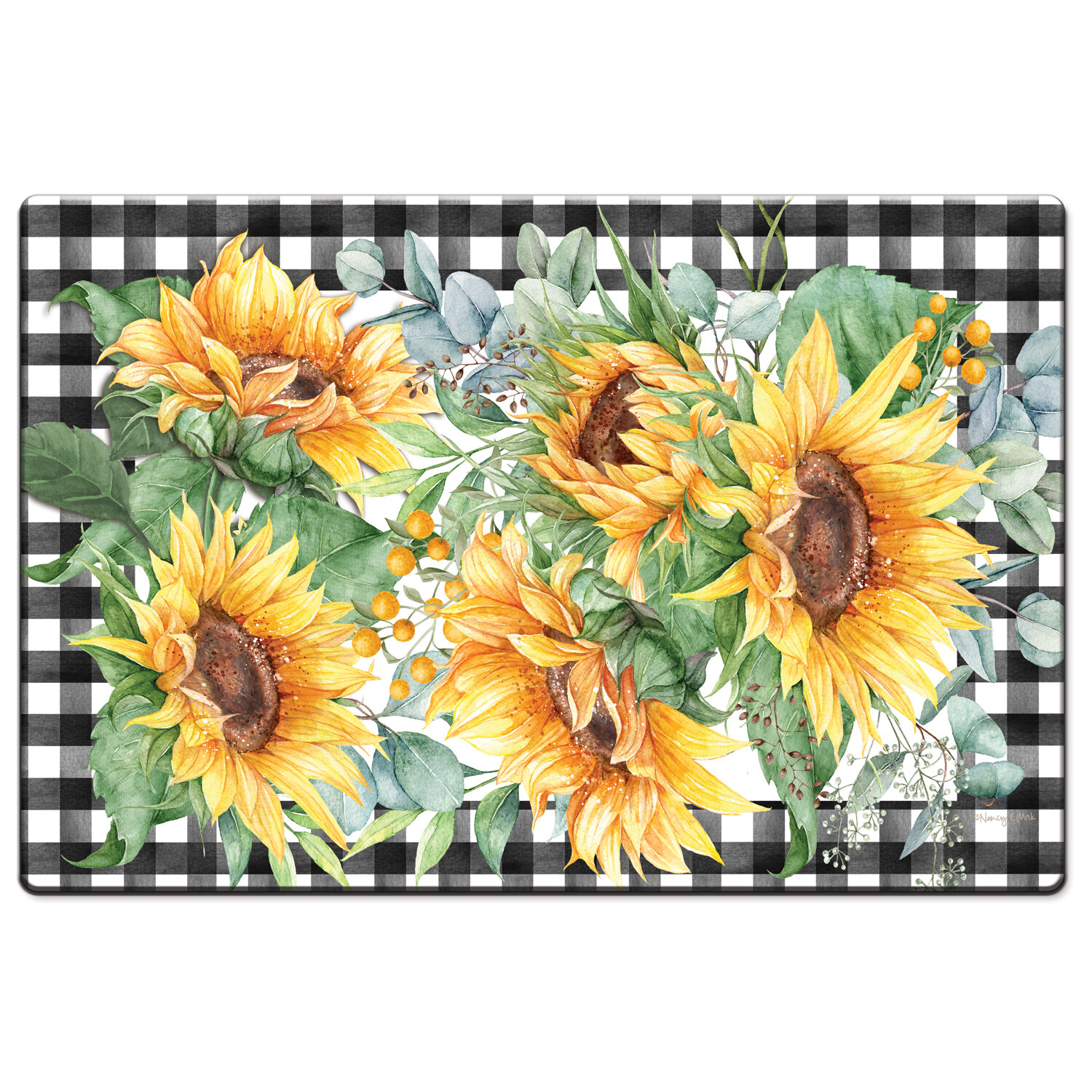 Sunflower Anti-Fatigue Mat - 18 X 30