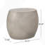 Table d'appoint d'extérieur en béton léger avec un design moderne et une grande durabilité, parfaite pour le patio ou la cour