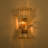 2-Light Gold Crystal Wall Sconce