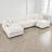 Larralde Upholstered Sectional Modern Large U-Shape Sectional Sofa, 2 Large Chaise with Storage Space for Living Room, 2 Lumbar Support Pillows-1250573352