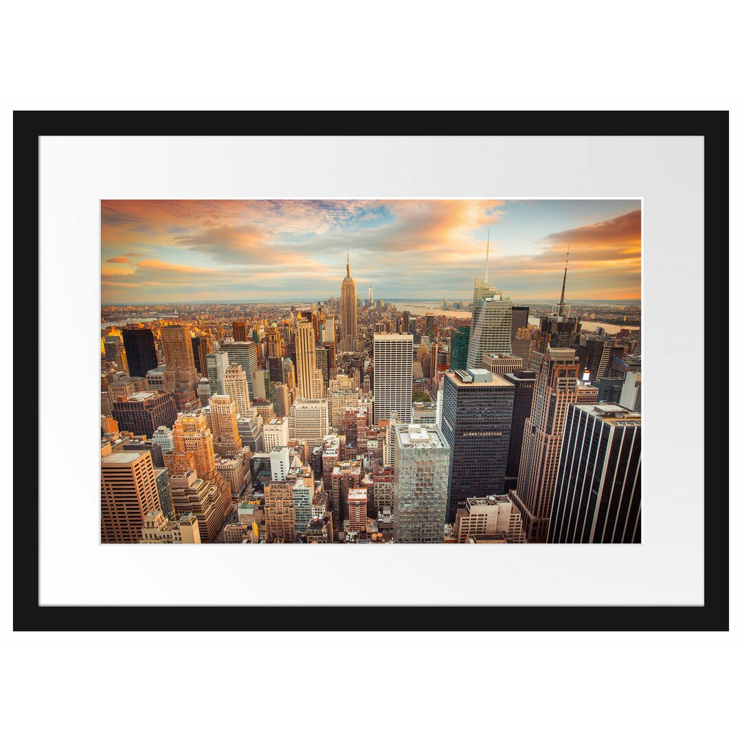 Gerahmtes Poster Skyline von New York