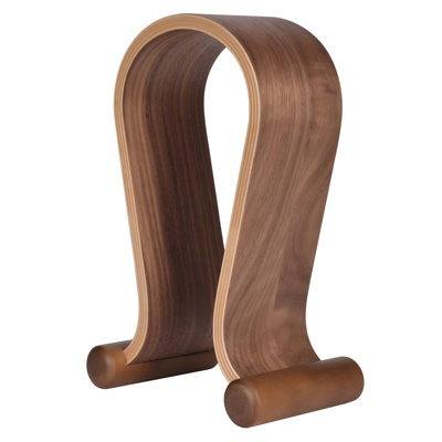 Support en bois pour casque d'écoute, support pour casque d'écoute en bois compatible avec les consoles de jeu Sony, Bose, Shure, Jabra, JBL, AKG (Noyer)