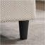 Canapé en L 70,87 po à deux tons en forme de L noir et blanc, canapé modulaire avec repose-pieds, assise profonde en chenille 2 places et coussin - parfait pour le salon, la chambre à coucher, un appartement