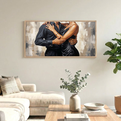 Romantic Embrace Canvas Wall Art Set Of 1