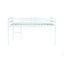 Lit mezzanine double en bois d'hévéa avec échelle-177207476-177207475