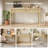47''W Solid Wood Base Writing Desk with  2- Large Storage Drawer, Arc-shaped Table Corner Design For Home And Office-987421076
