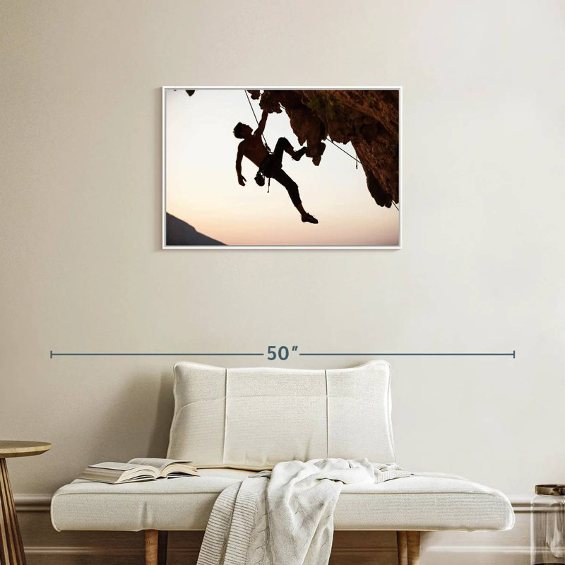 Escalade, Cadre flottant blanc, 31 po x 21 po