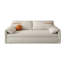 Canapé-lit causeuse 100% polyester beige-130074162